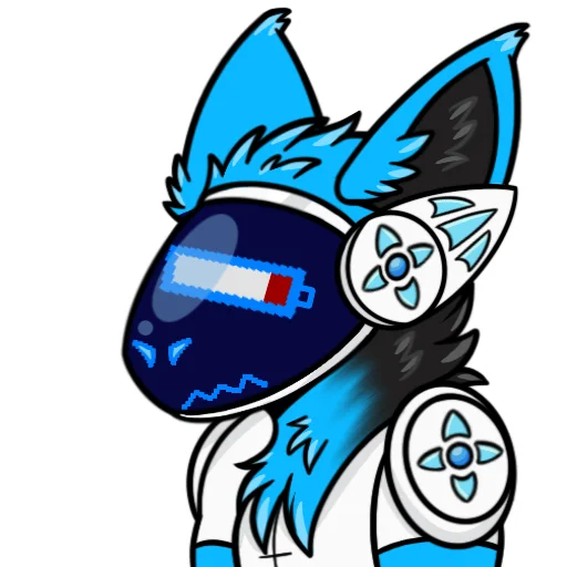 🪫 Стикер «Whisky The Protogen» для Telegram