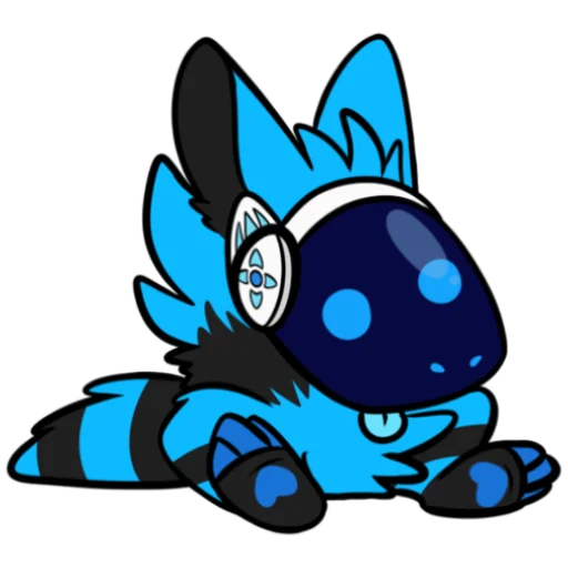 🤪 Стикер «Whisky The Protogen» для Telegram