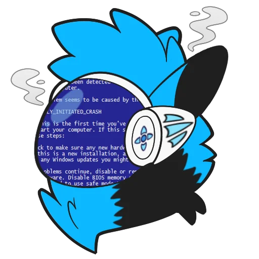 🤯 Стикер «Whisky The Protogen» для Telegram