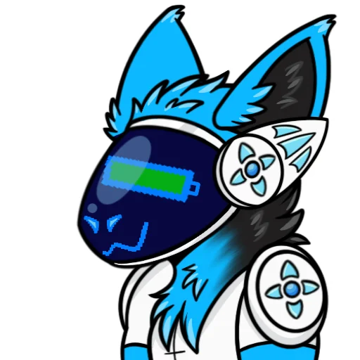 🔋 Стикер «Whisky The Protogen» для Telegram