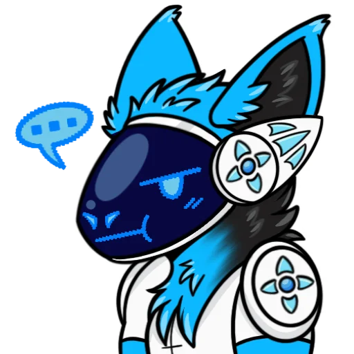 💬 Стикер «Whisky The Protogen» для Telegram