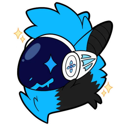 😮 Стикер «Whisky The Protogen» для Telegram