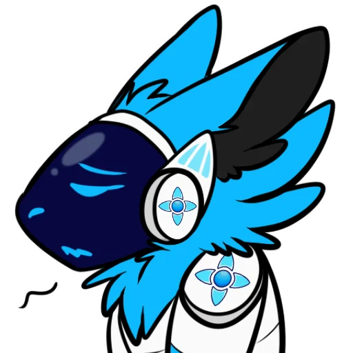 😮‍💨 Стикер «Whisky The Protogen» для Telegram