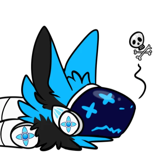 😵 Стикер «Whisky The Protogen» для Telegram