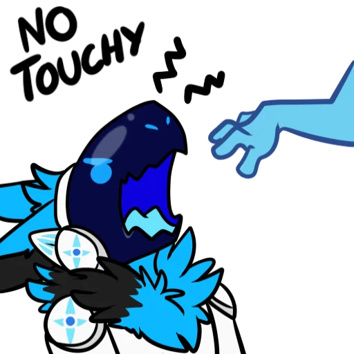 🛑 Стикер «Whisky The Protogen» для Telegram