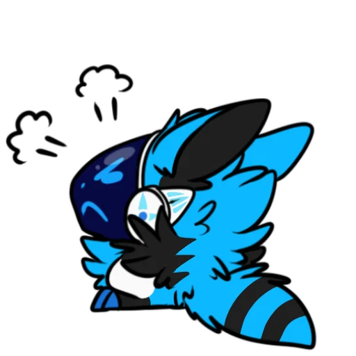 😠 Стикер «Whisky The Protogen» для Telegram