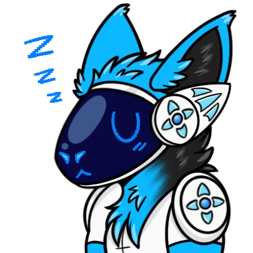 😴 Стикер «Whisky The Protogen» для Telegram