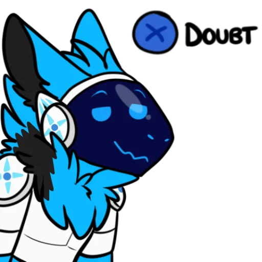 🤨 Стикер «Whisky The Protogen» для Telegram