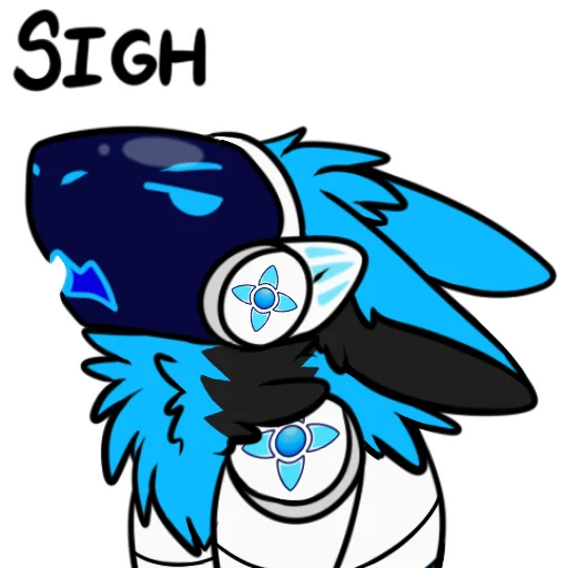 😔 Стикер «Whisky The Protogen» для Telegram