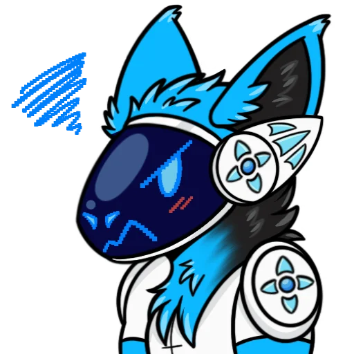 😠 Стикер «Whisky The Protogen» для Telegram