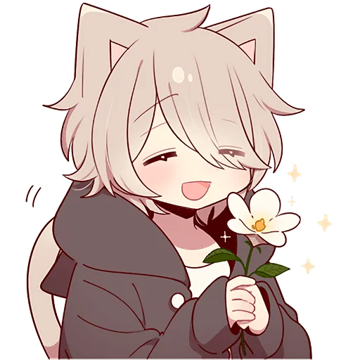 🌺 Стикер «Коричневый котенок 2» для Telegram