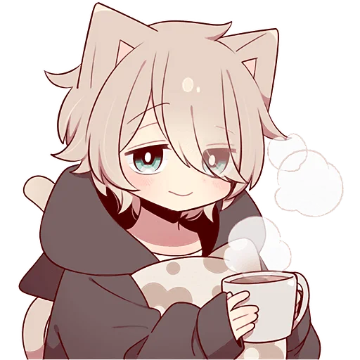 ☕️ Стикер «Коричневый котенок 2» для Telegram