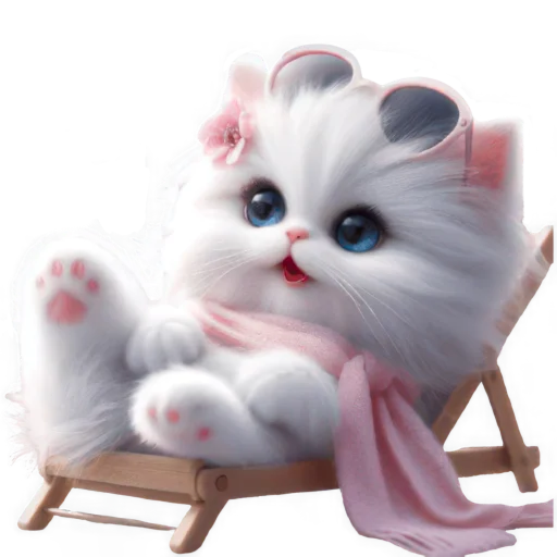 🧳 Стикер «Сладкая киса» для Telegram
