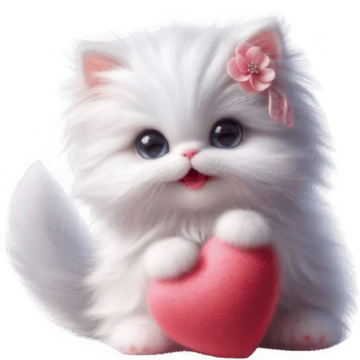 ❤️ Стикер «Сладкая киса» для Telegram