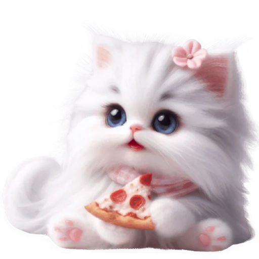🍕 Стикер «Сладкая киса» для Telegram