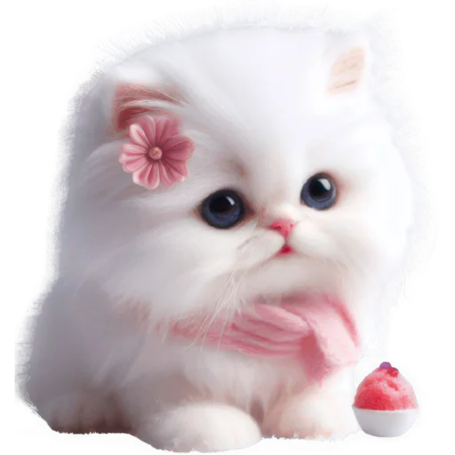🍧 Стикер «Сладкая киса» для Telegram