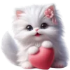 ❤️ Эмодзи «Сладкая киса» для Telegram