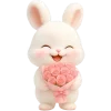 💐 Эмодзи «Пушистый кролик» для Telegram