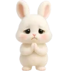 🥺 Эмодзи «Пушистый кролик» для Telegram