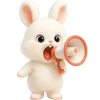 📢 Эмодзи «Пушистый кролик» для Telegram