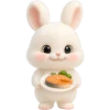 🍱 Эмодзи «Пушистый кролик» для Telegram