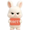 ❌ Эмодзи «Пушистый кролик» для Telegram