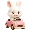 🚗 Эмодзи «Пушистый кролик» для Telegram