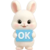 👌 Эмодзи «Пушистый кролик» для Telegram