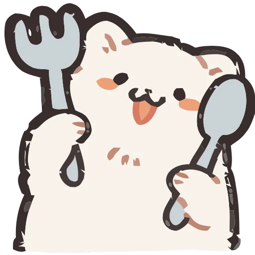 🍴 Эмодзи «Fluffy» для Telegram