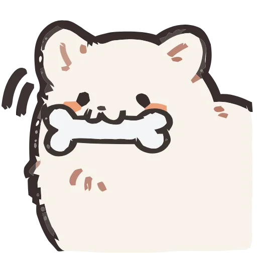 🦴 Эмодзи «Fluffy» для Telegram