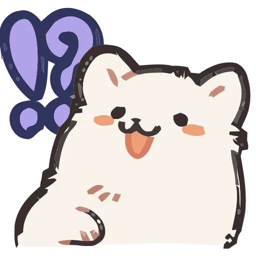 ⁉️ Эмодзи «Fluffy» для Telegram