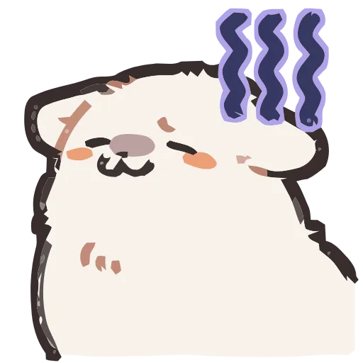 😨 Эмодзи «Fluffy» для Telegram