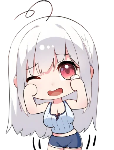 😢 Стикер «WhItE HaIr 1» для Telegram