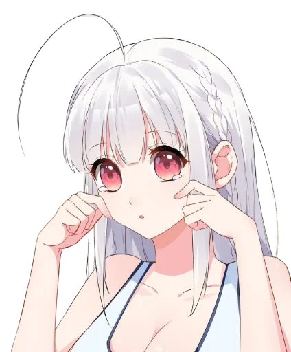 🥺 Стикер «WhItE HaIr 1» для Telegram