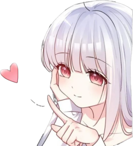 Стикерпак WhItE HaIr 1 для Telegram