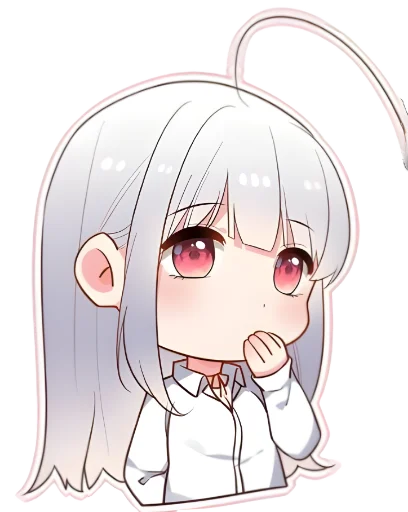 😐 Стикер «WhItE HaIr 1» для Telegram