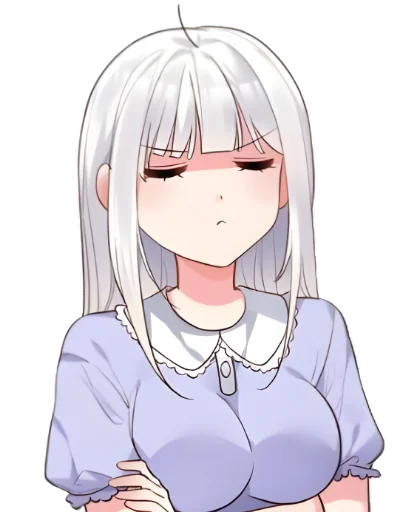 😡 Стикер «WhItE HaIr 1» для Telegram