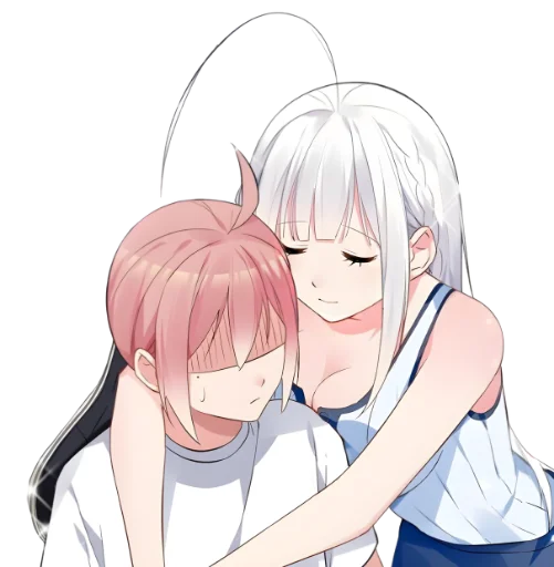 🤗 Стикер «WhItE HaIr 1» для Telegram
