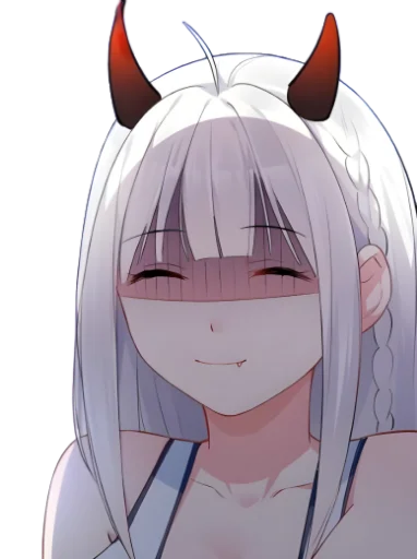 😈 Стикер «WhItE HaIr 1» для Telegram