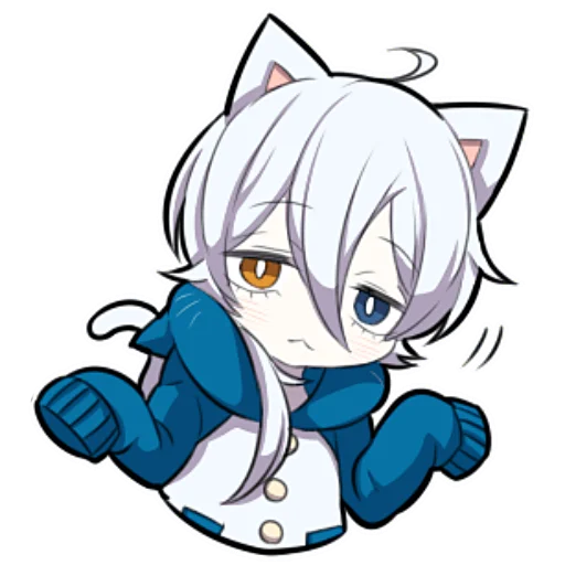 🤷‍♂ Стикер «Белый котёнок ч.2» для Telegram