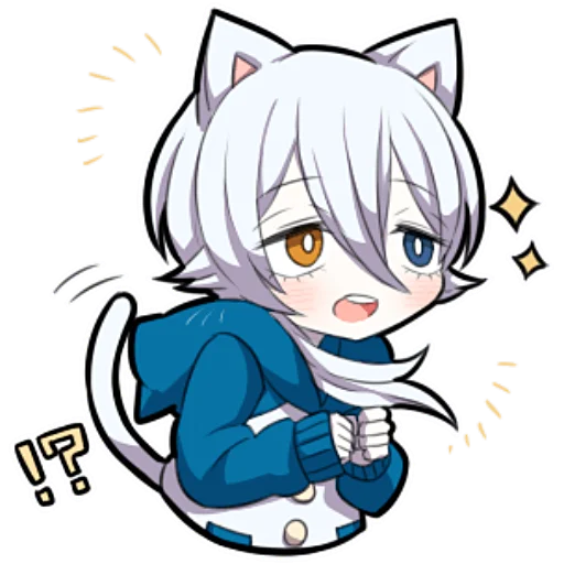 🥺 Стикер «Белый котёнок ч.2» для Telegram