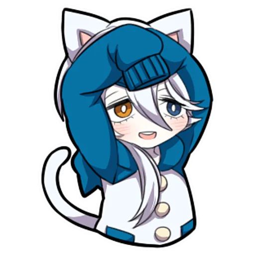 🐱 Стикер «Белый котёнок ч.2» для Telegram