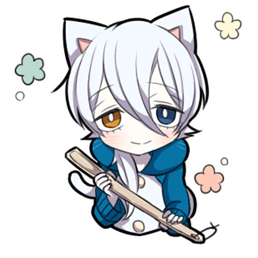 😎 Стикер «Белый котёнок ч.2» для Telegram