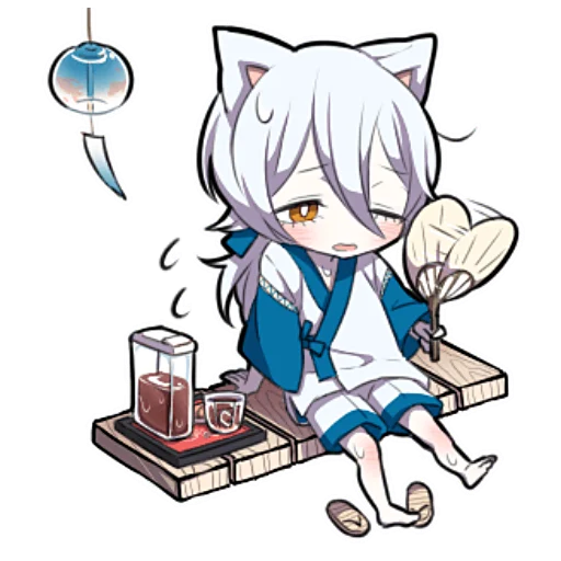 🥵 Стикер «Белый котёнок ч.2» для Telegram