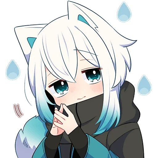 ☺️ Стикер «Белый котенок» для Telegram