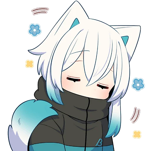😌 Стикер «Белый котенок» для Telegram