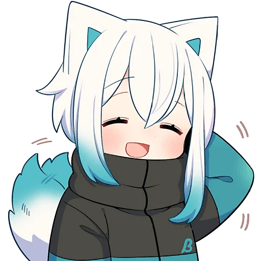 ☺️ Стикер «Белый котенок» для Telegram