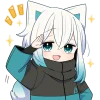 🫡 Эмодзи «Белый котенок» для Telegram