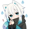 ☺️ Эмодзи «Белый котенок» для Telegram