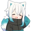 ☺️ Эмодзи «Белый котенок» для Telegram